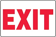 Entrance and Exit Signs